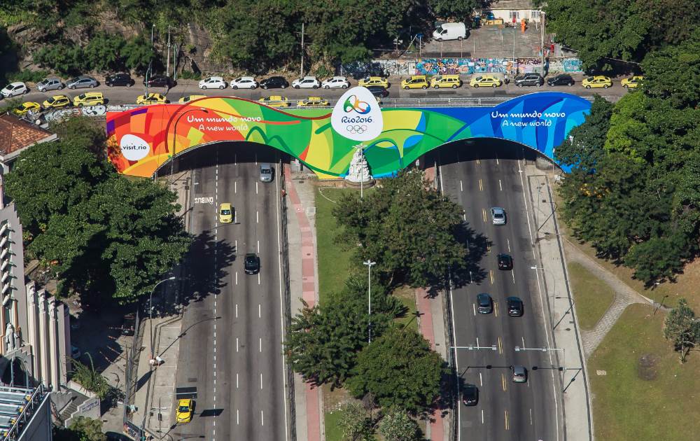 Rio de Janeiro começa a ser colorido para os Jogos Olímpicos