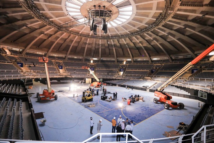 Maracanãzinho obras  (Foto: Rogério Santana / Seelje)