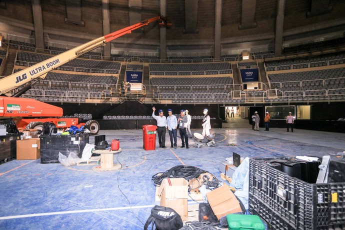 Maracanãzinho obras  (Foto: Rogério Santana / Seelje)