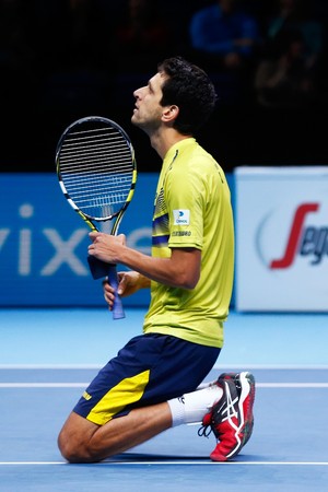 Marcelo Melo comemora vitória no ATP Finals (Foto: Getty Images)