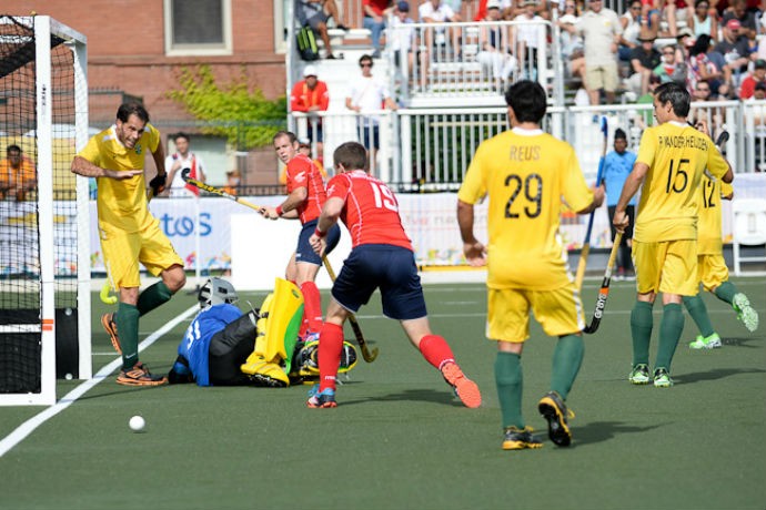 Seleção brasileira de hóquei perdeu para o Canadá (Foto: Yan Huckendubler/PanAmHockey)