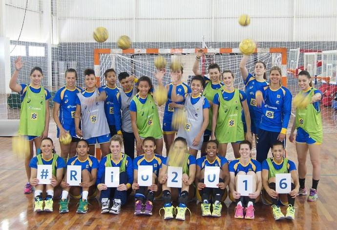 Seleção brasileira feminina de handebol (Foto: Thierry Gozzer)