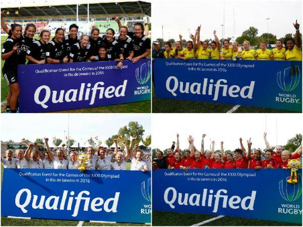 Muita comemoração com a classificação para a primeira disputa de rugby feminino na história dos Jogos (Foto Martin Seras Lima-Word Rugby) 