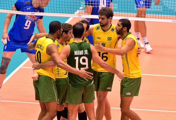 vôlei Brasil Itália liga mundial (Foto: FIVB)